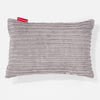 Rectangular Scatter Cushion Cover 35 x 50cm - Cord Aluminium Silver 01