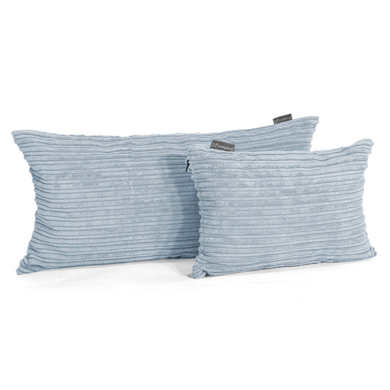 Rectangular Scatter Cushion 35 x 50cm - Cord Baby Blue 03