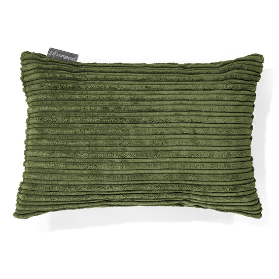 Rectangular Scatter Cushion Cover 35 x 50cm - Cord Forest Green 01