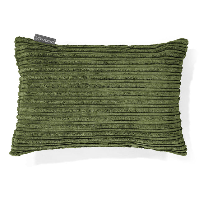Rectangular Scatter Cushion Cover 35 x 50cm - Cord Forest Green 01