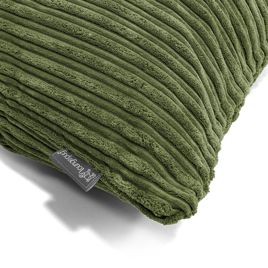 Rectangular Scatter Cushion Cover 35 x 50cm - Cord Forest Green 02