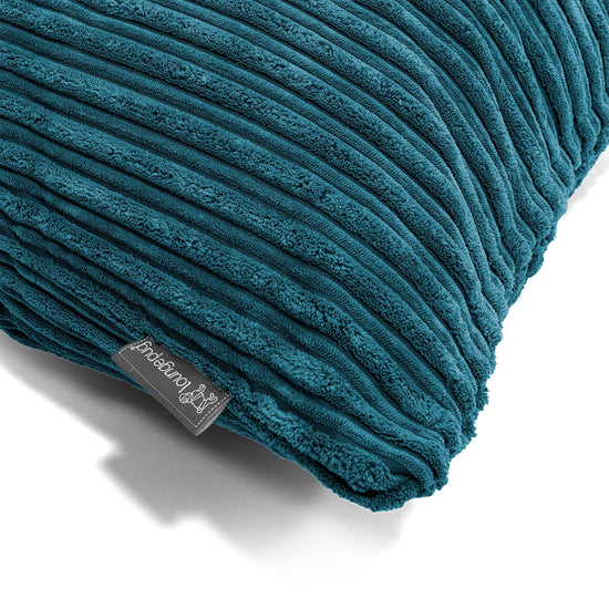 Rectangular Scatter Cushion 35 x 50cm - Cord Teal Blue 02