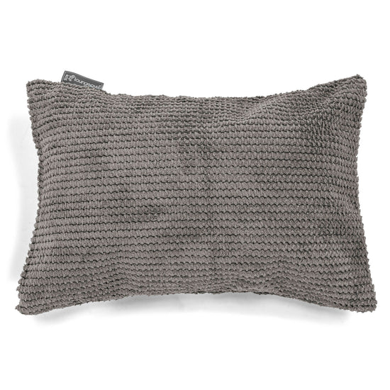 Rectangular Scatter Cushion 35 x 50cm - Pom Pom Charcoal Grey 01