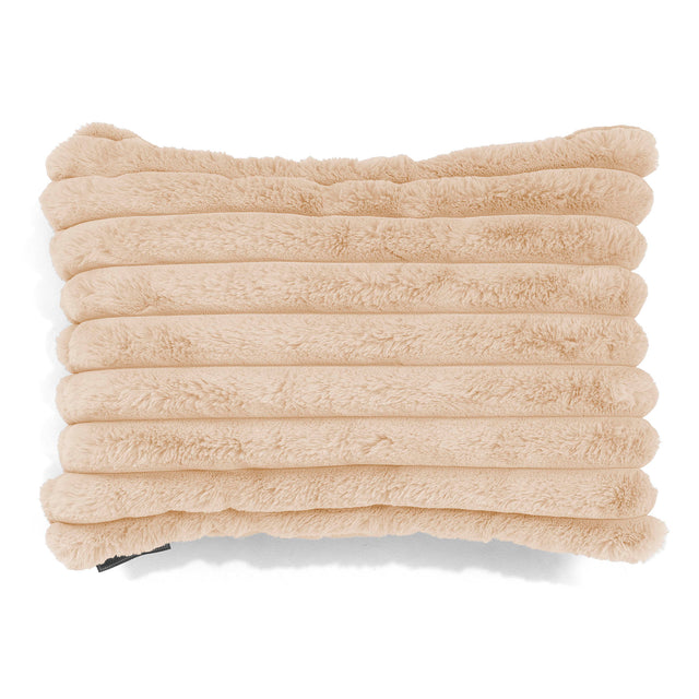 Rectangular Scatter Cushion Cover 35 x 50cm - Ultra Plush Cord Peach 01