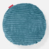 Round Scatter Cushion 50cm - Cord Aegean Blue 01