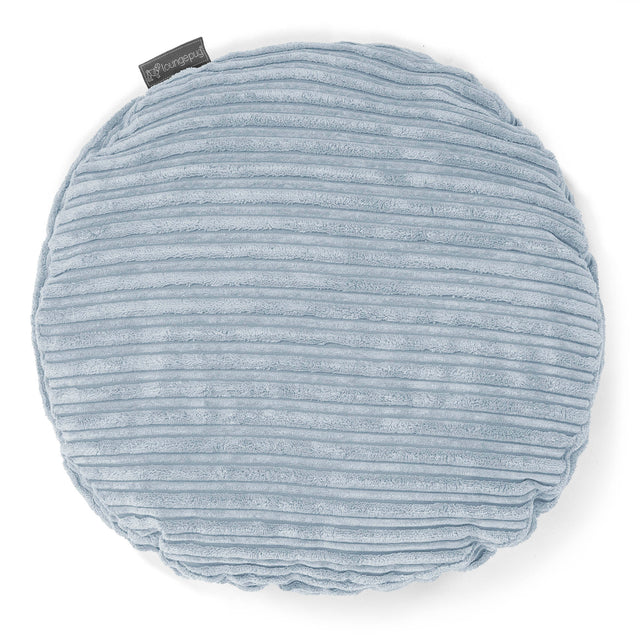 Round Scatter Cushion 50cm - Cord Baby Blue 01