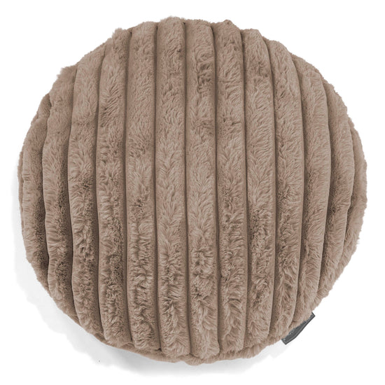 Round Scatter Cushion Cover 50cm - Ultra Plush Cord Minky 01
