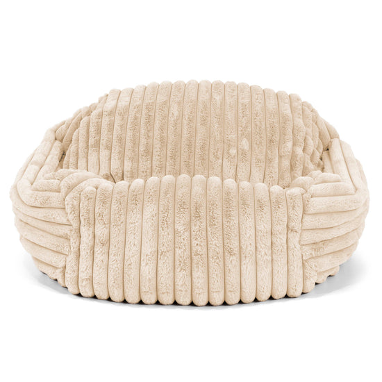 Sabine Bean Bag Armchair - Ultra Plush Cord Cream 01