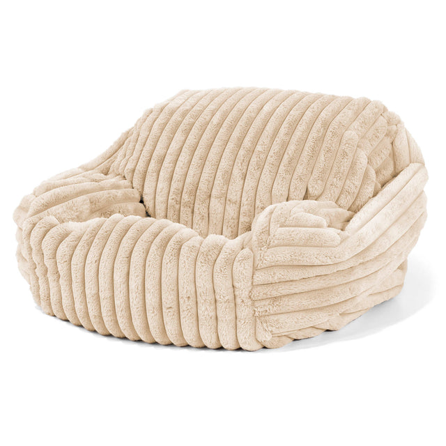 Sabine Bean Bag Armchair - Ultra Plush Cord Cream 02