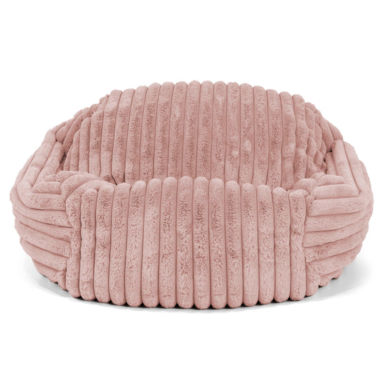 Sabine Bean Bag Armchair - Ultra Plush Cord Dusty Pink 01