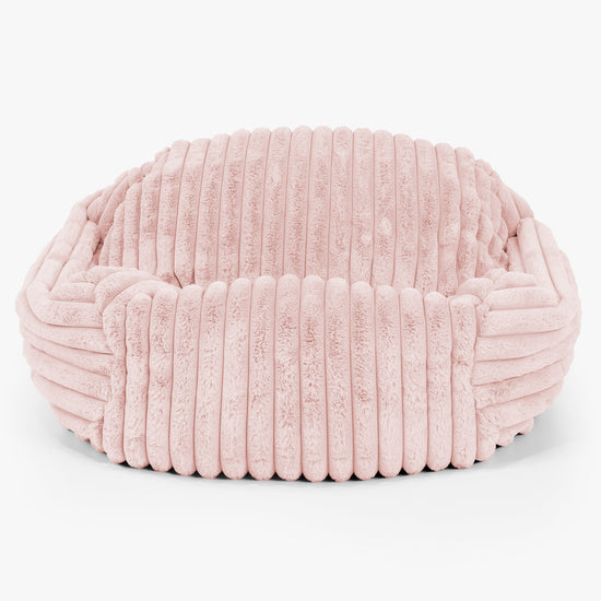 Sabine Bean Bag Armchair - Ultra Plush Cord Dusty Pink 01
