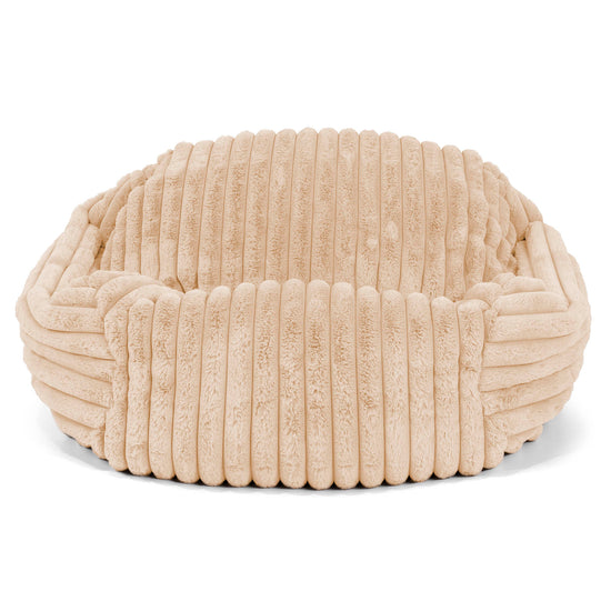 Sabine Bean Bag Armchair - Ultra Plush Cord Peach 01