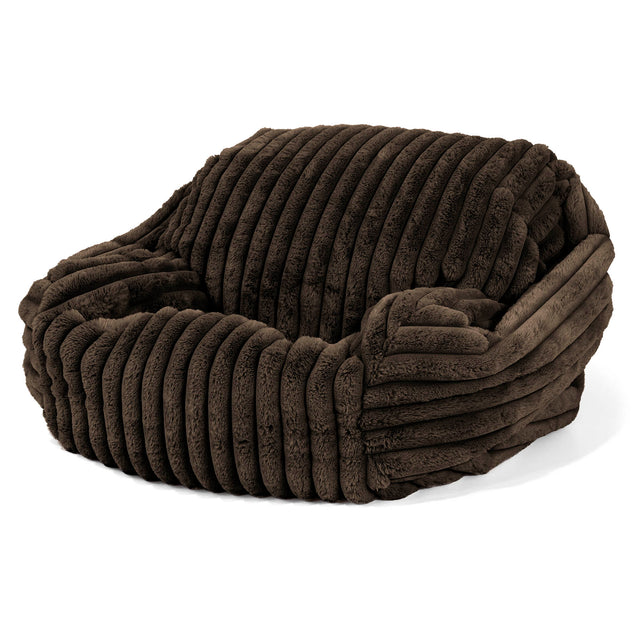 Sabine Bean Bag Armchair - Ultra Plush Cord Sable 02