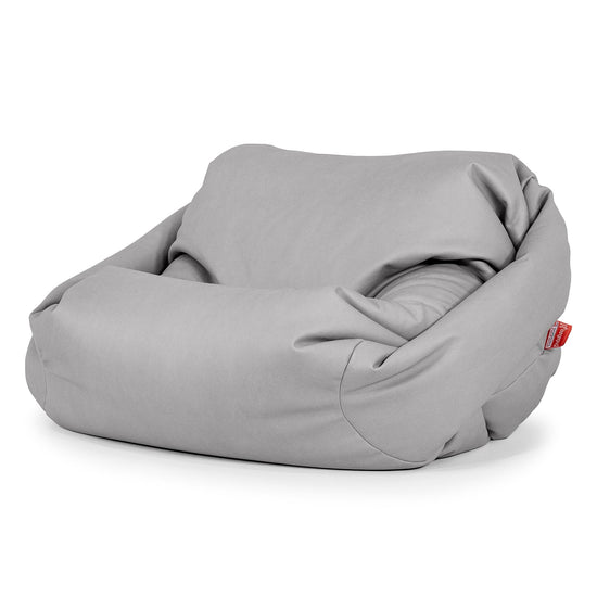 Sabine Bean Bag Armchair - Vegan Leather Grey 01
