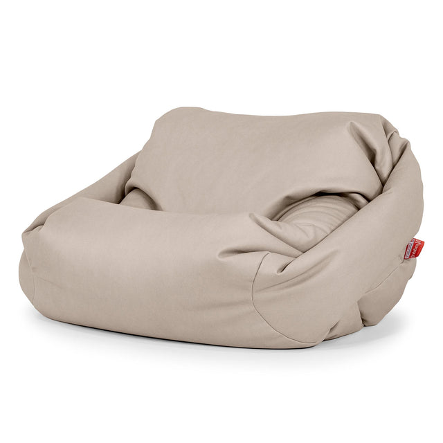 Sabine Bean Bag Armchair - Vegan Leather Ivory 01