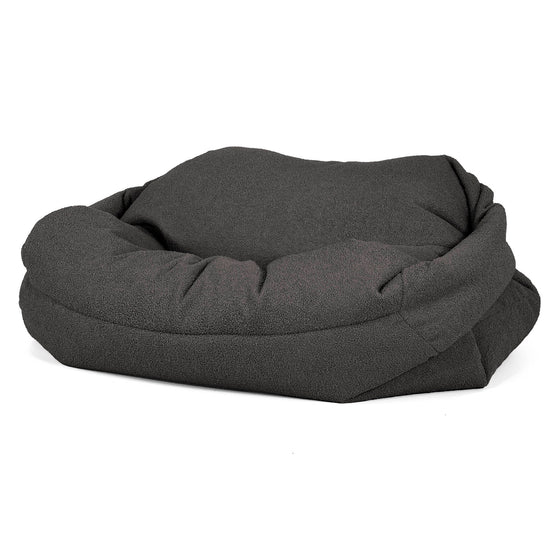 Sabine Bean Bag Sofa - Boucle Graphite Grey 02