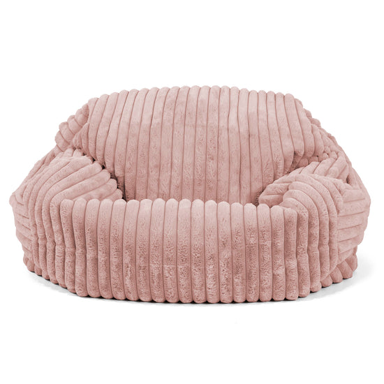 Sabine Bean Bag Sofa - Ultra Plush Cord Dusty Pink 01