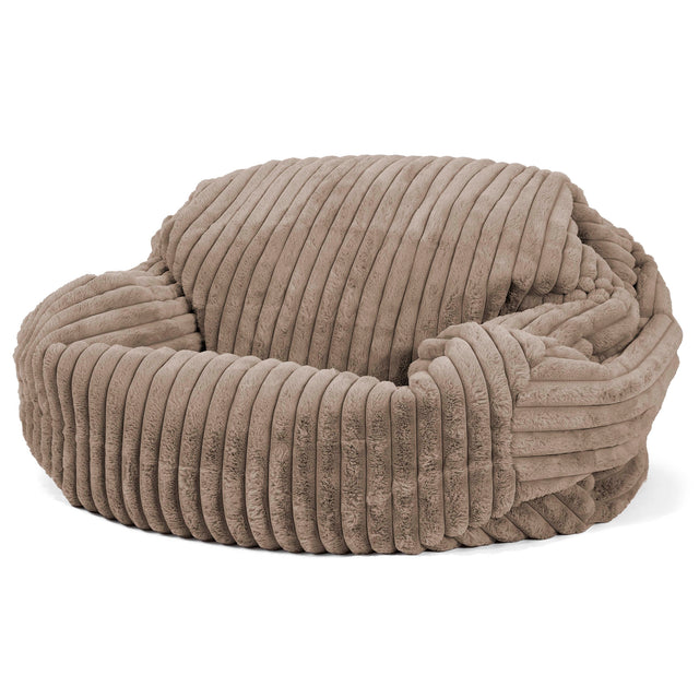 Sabine Bean Bag Sofa - Ultra Plush Cord Minky 02