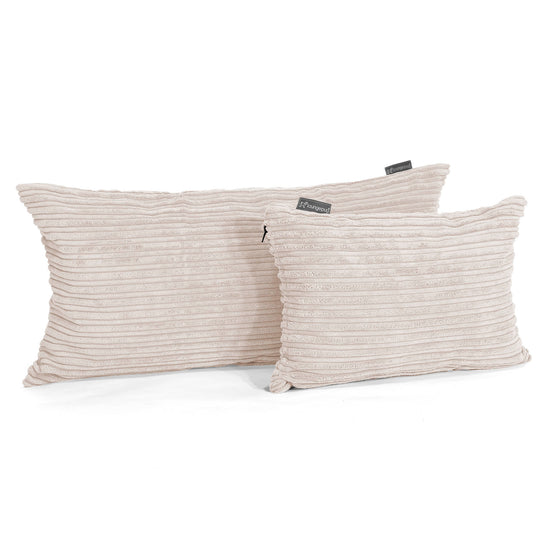 Rectangular Scatter Cushion 35 x 50cm - Cord Ivory 03