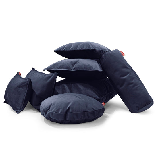 Rectangular Scatter Cushion 35 x 50cm - Velvet Midnight Blue 04
