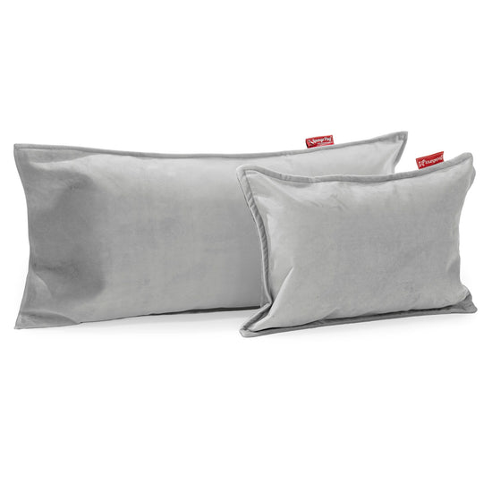 Rectangular Scatter Cushion 35 x 50cm - Velvet Silver 03