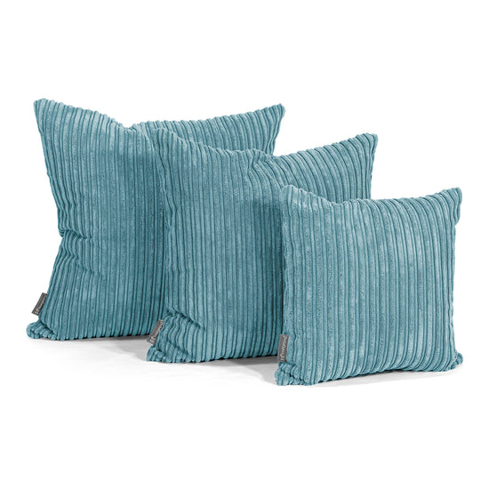 Scatter Cushion 47 x 47cm - Cord Aegean Blue 02
