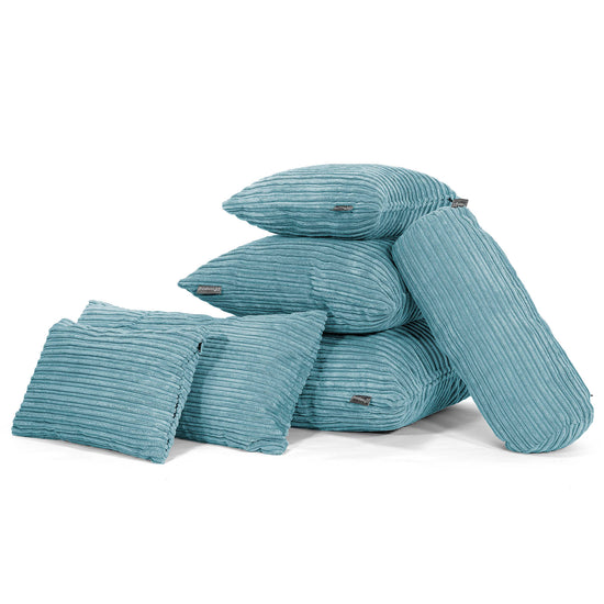 Scatter Cushion 47 x 47cm - Cord Aegean Blue 04