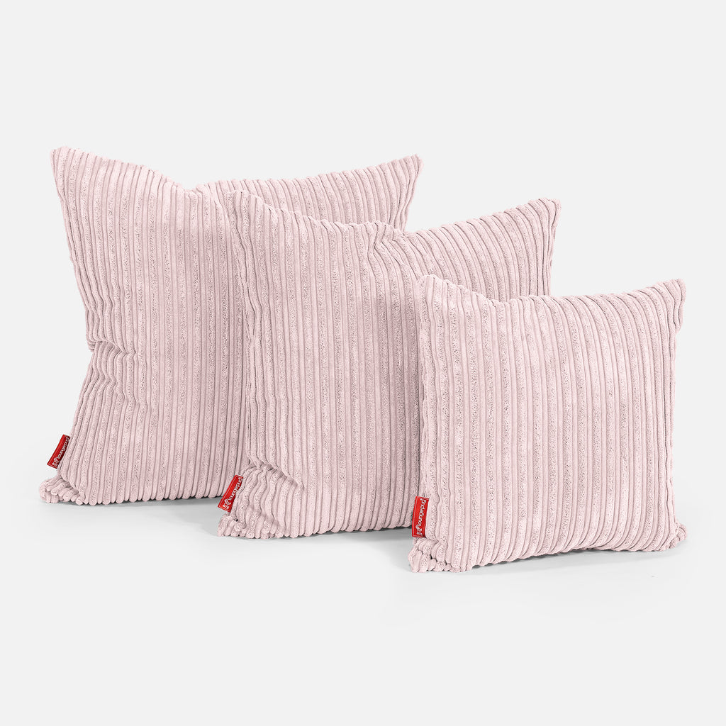 Scatter Cushion 47 x 47cm - Cord Blush Pink 02
