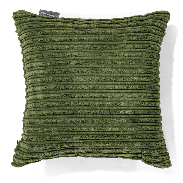 Scatter Cushion 47 x 47cm - Cord Forest Green 01