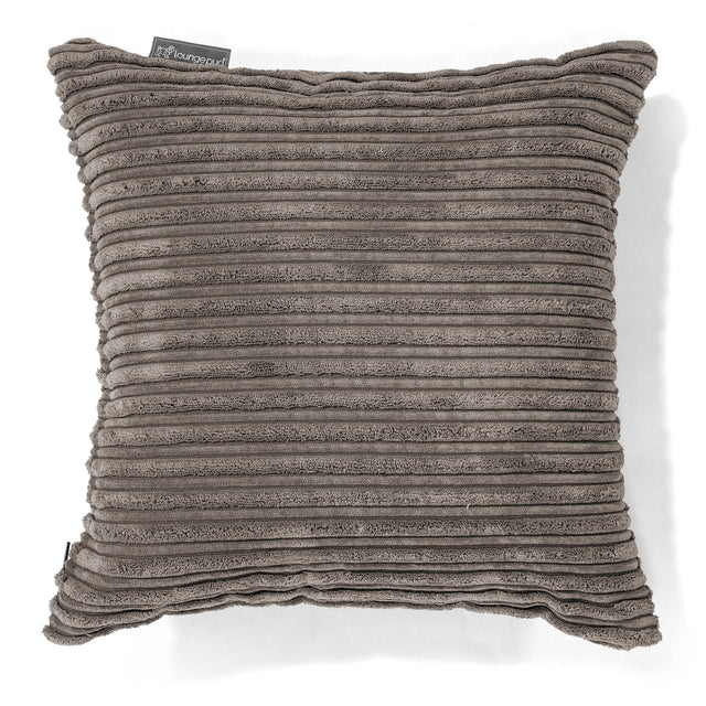 Scatter Cushion 47 x 47cm - Cord Graphite Grey 01