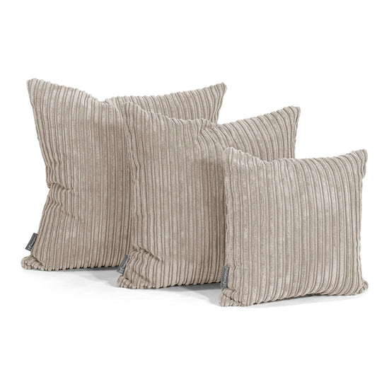 Scatter Cushion 47 x 47cm - Cord Mink 02