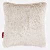 Scatter Cushion 47 x 47cm - Faux Rabbit Fur White 01