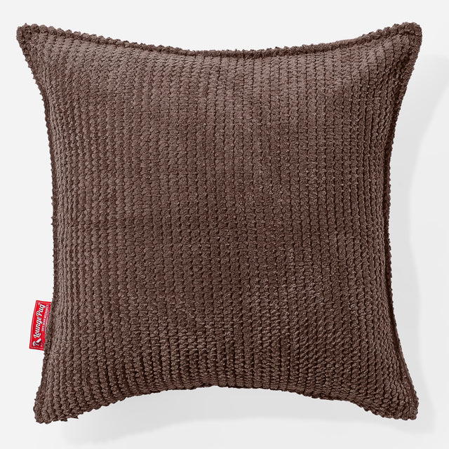 Scatter Cushion 47 x 47cm - Pom Pom Chocolate Brown 01