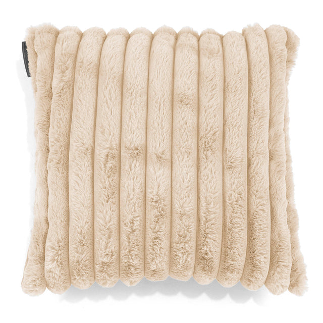 Scatter Cushion Cover 47 x 47cm - Ultra Plush Cord Cream 01