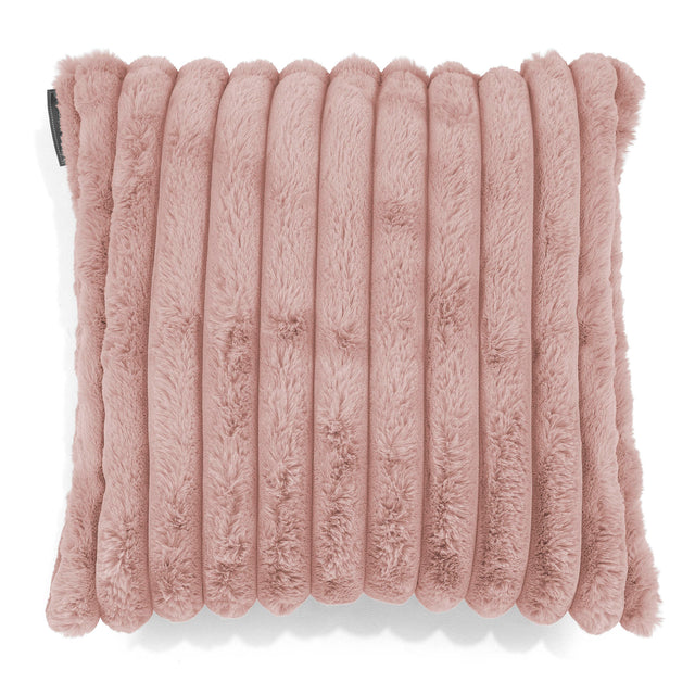 Scatter Cushion Cover 47 x 47cm - Ultra Plush Cord Dusty Pink 01