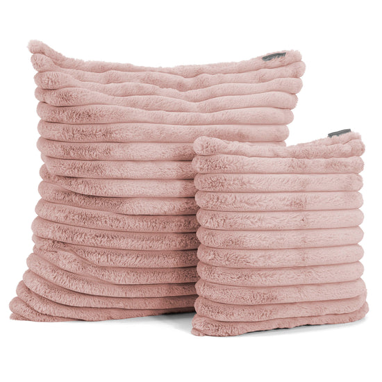 Scatter Cushion Cover 47 x 47cm - Ultra Plush Cord Dusty Pink 02