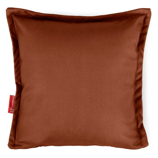 Scatter Cushion Cover 47 x 47cm - Vegan Leather Chestnut 01