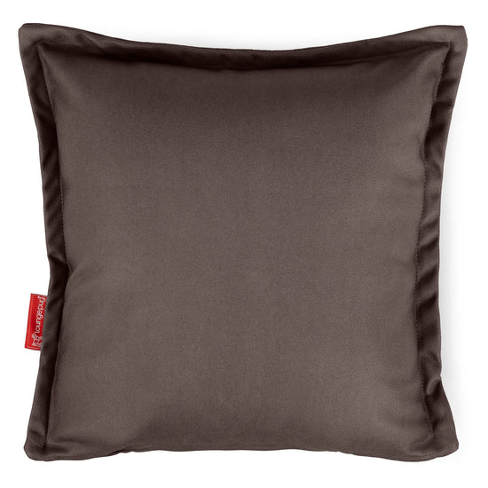 Scatter Cushion Cover 47 x 47cm - Vegan Leather Chocolate 01