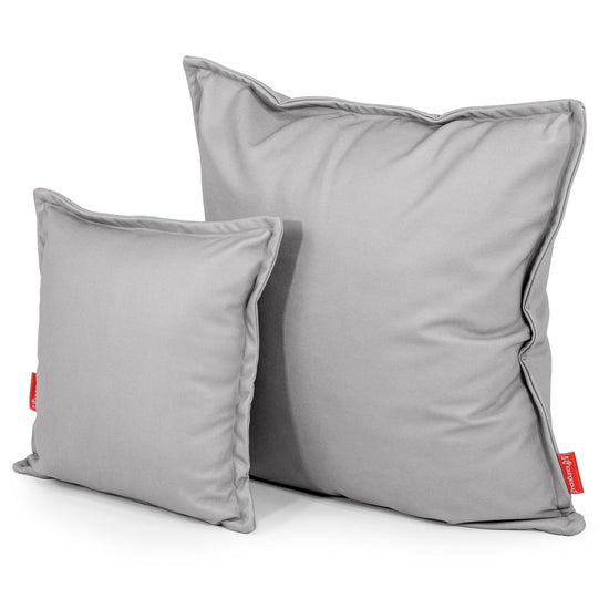 Scatter Cushion Cover 47 x 47cm - Vegan Leather Grey 02