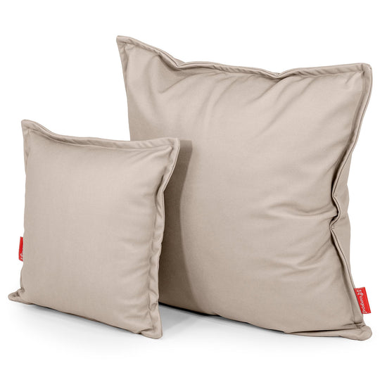Scatter Cushion Cover 47 x 47cm - Vegan Leather Ivory 02