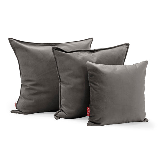 Scatter Cushion 47 x 47cm - Velvet Graphite Grey 02