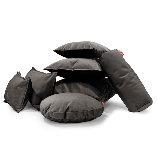 Scatter Cushion 47 x 47cm - Velvet Graphite Grey 04