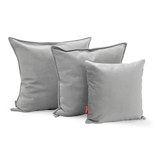 Scatter Cushion 47 x 47cm - Velvet Silver 02