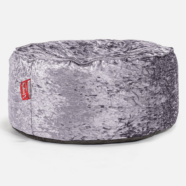 Large Round Pouffe - Vintage Lavender 01