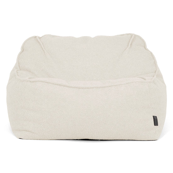 Sloucher Bean Bag Chair - Boucle Ivory 01