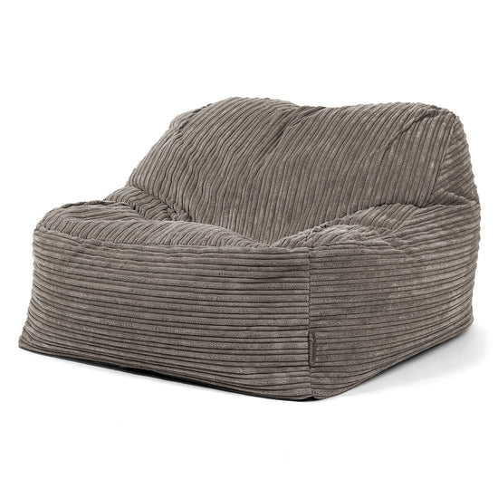 Sloucher Bean Bag Chair - Cord Graphite Grey 03