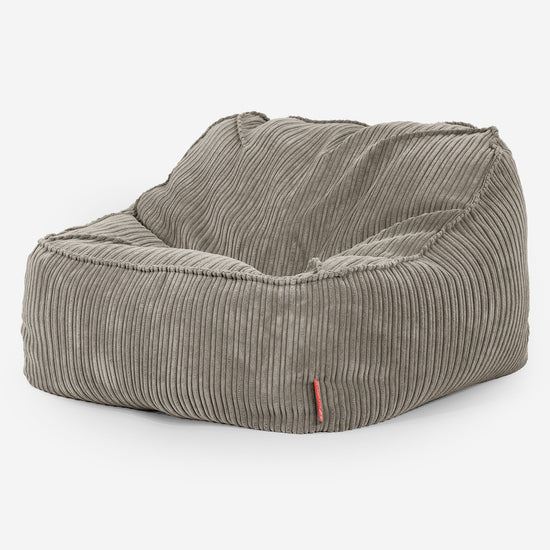 Sloucher Bean Bag Chair - Cord Mink 03