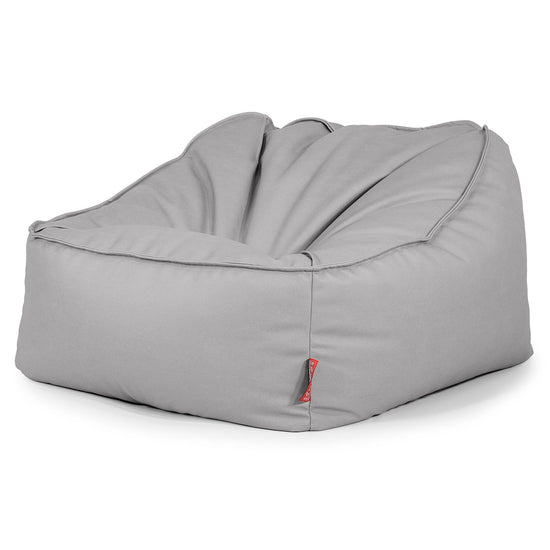 Sloucher Bean Bag Chair - Vegan Leather Grey 03