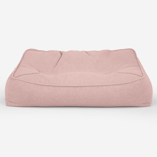 Sloucher Bean Bag Sofa - Boucle Pink 01