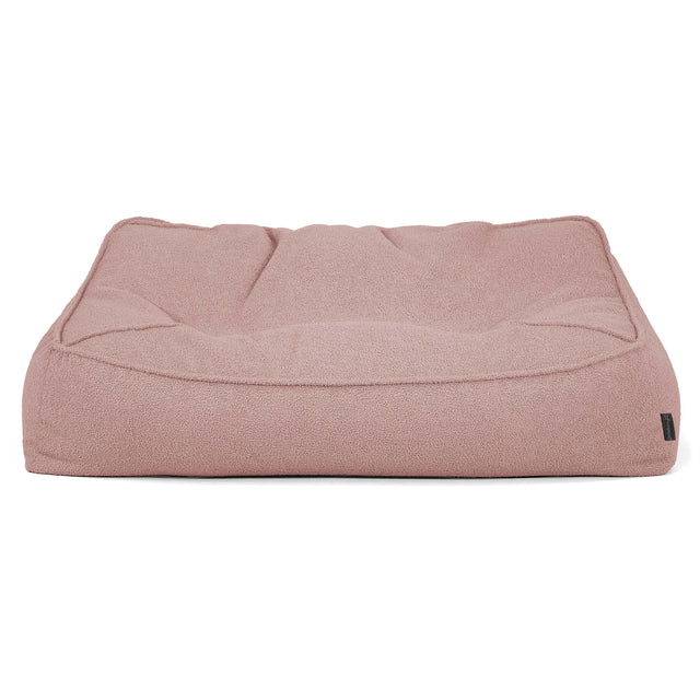 Sloucher Bean Bag Sofa - Boucle Pink 01
